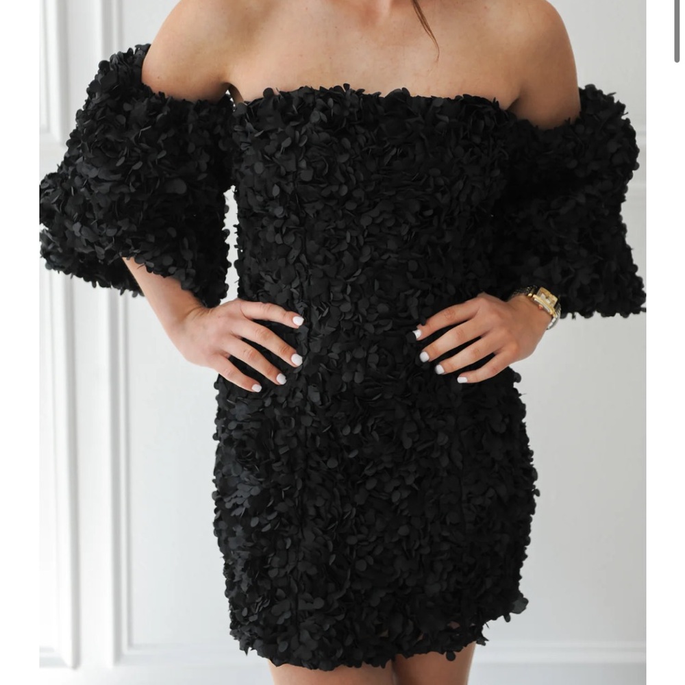 Elegant Black Off-Shoulder Dress